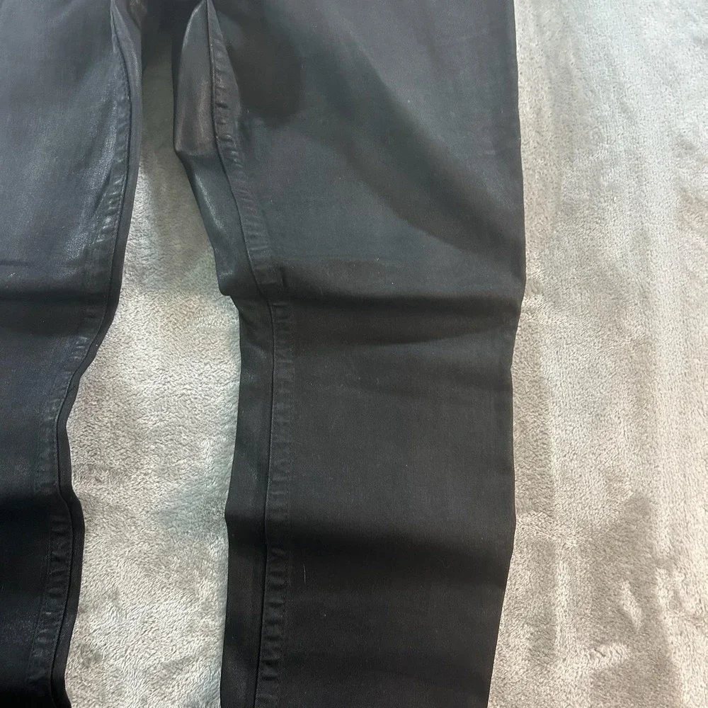 True Religion Section Skinny Jeans Mens 34x30 Black Dark Wash Slim Denim Pants